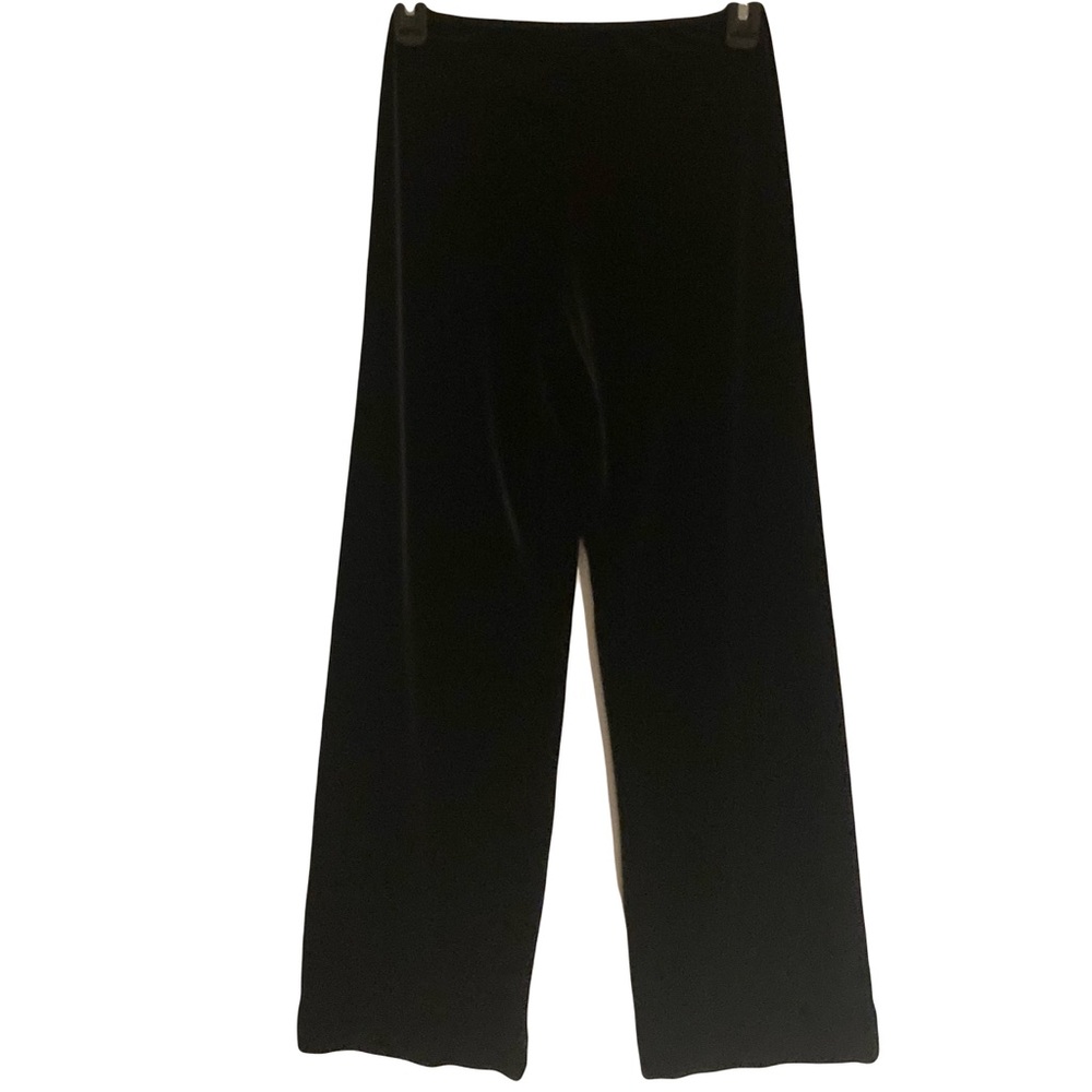 Carushka Vintage Velvet Grey Cobra Wide Leg Pant M USA Y2K Velour Whimsygoth